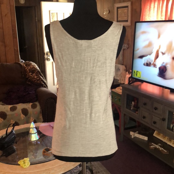 Beautiful Sequin INC International Concepts Women’s Gray Sparkly Blouse - Picture 5 of 6